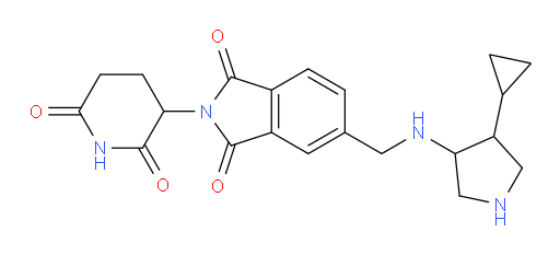 5-(((4-cyclopropylpyrrolidin-3-yl)amino)methyl)-2-(2,6-dioxopiperidin-3-yl)isoindoline-1,3-dione