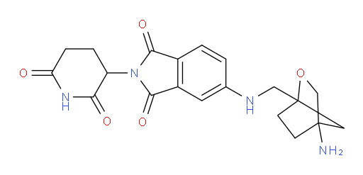 5-(((4-amino-2-oxabicyclo[2.2.1]heptan-1-yl)methyl)amino)-2-(2,6-dioxopiperidin-3-yl)isoindoline-1,3-dione
