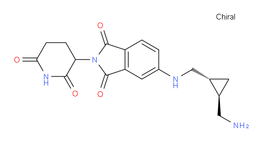 5-((((1R,2R)-2-(aminomethyl)cyclopropyl)methyl)amino)-2-(2,6-dioxopiperidin-3-yl)isoindoline-1,3-dione