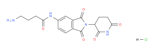 4-amino-N-(2-(2,6-dioxopiperidin-3-yl)-1,3-dioxoisoindolin-5-yl)butanamide hydrochloride