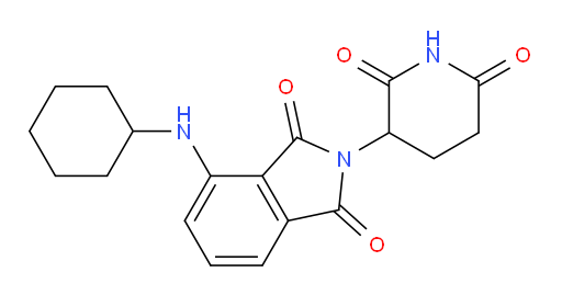 4-(cyclohexylamino)-2-(2,6-dioxopiperidin-3-yl)isoindoline-1,3-dione