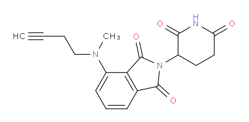 4-(but-3-yn-1-yl(methyl)amino)-2-(2,6-dioxopiperidin-3-yl)isoindoline-1,3-dione