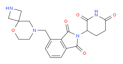 4-(5-oxa-2,8-diazaspiro[3.5]nonan-8-ylmethyl)-2-(2,6-dioxopiperidin-3-yl)isoindoline-1,3-dione