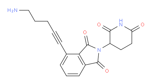 4-(5-aminopent-1-yn-1-yl)-2-(2,6-dioxopiperidin-3-yl)isoindoline-1,3-dione