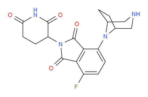 4-(3,8-diazabicyclo[3.2.1]octan-8-yl)-2-(2,6-dioxopiperidin-3-yl)-7-fluoroisoindoline-1,3-dione