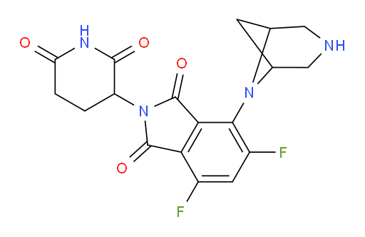 4-(3,6-diazabicyclo[3.1.1]heptan-6-yl)-2-(2,6-dioxopiperidin-3-yl)-5,7-difluoroisoindoline-1,3-dione