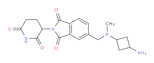 5-(((3-aminocyclobutyl)(methyl)amino)methyl)-2-(2,6-dioxopiperidin-3-yl)isoindoline-1,3-dione