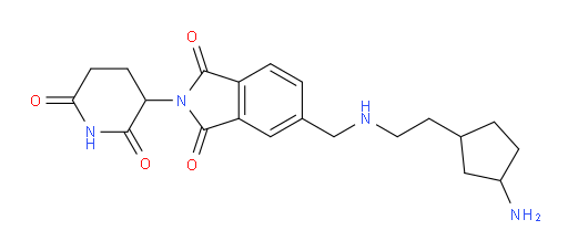 5-(((2-(3-aminocyclopentyl)ethyl)amino)methyl)-2-(2,6-dioxopiperidin-3-yl)isoindoline-1,3-dione
