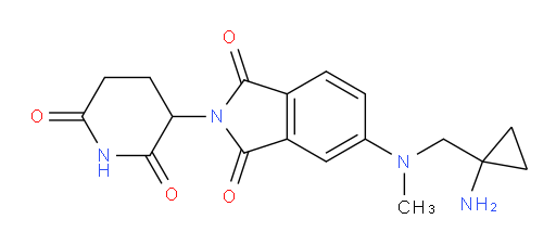 5-(((1-aminocyclopropyl)methyl)(methyl)amino)-2-(2,6-dioxopiperidin-3-yl)isoindoline-1,3-dione