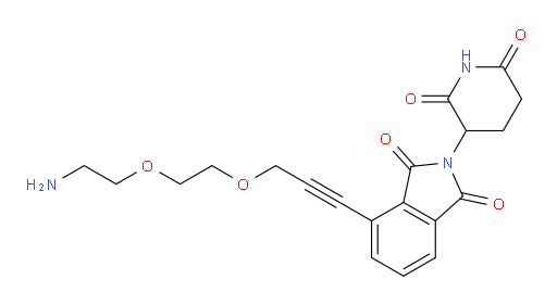 4-(3-(2-(2-aminoethoxy)ethoxy)prop-1-yn-1-yl)-2-(2,6-dioxopiperidin-3-yl)isoindoline-1,3-dione