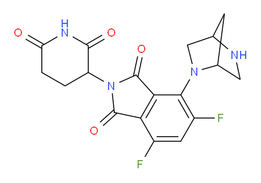 4-(2,5-diazabicyclo[2.2.1]heptan-2-yl)-2-(2,6-dioxopiperidin-3-yl)-5,7-difluoroisoindoline-1,3-dione