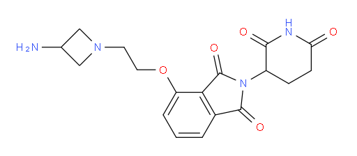 4-(2-(3-aminoazetidin-1-yl)ethoxy)-2-(2,6-dioxopiperidin-3-yl)isoindoline-1,3-dione