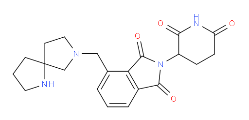 4-(1,7-diazaspiro[4.4]nonan-7-ylmethyl)-2-(2,6-dioxopiperidin-3-yl)isoindoline-1,3-dione