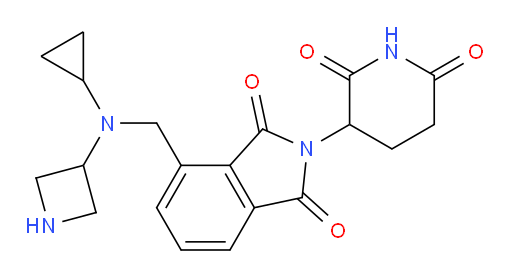 4-((azetidin-3-yl(cyclopropyl)amino)methyl)-2-(2,6-dioxopiperidin-3-yl)isoindoline-1,3-dione