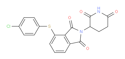 4-((4-chlorophenyl)thio)-2-(2,6-dioxopiperidin-3-yl)isoindoline-1,3-dione