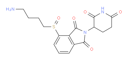 4-((4-aminobutyl)sulfinyl)-2-(2,6-dioxopiperidin-3-yl)isoindoline-1,3-dione