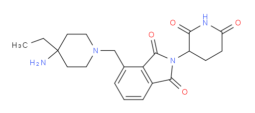 4-((4-amino-4-ethylpiperidin-1-yl)methyl)-2-(2,6-dioxopiperidin-3-yl)isoindoline-1,3-dione