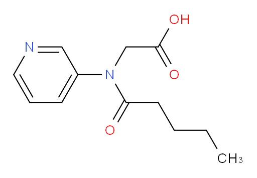 2-(N-(pyridin-3-yl)pentanamido)acetic acid