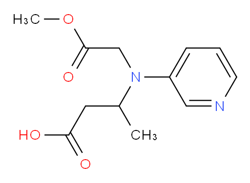 3-((2-methoxy-2-oxoethyl)(pyridin-3-yl)amino)butanoic acid