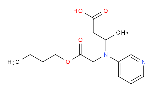 3-((2-butoxy-2-oxoethyl)(pyridin-3-yl)amino)butanoic acid
