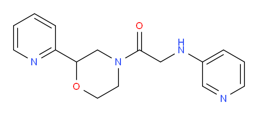 1-(2-(pyridin-2-yl)morpholino)-2-(pyridin-3-ylamino)ethanone
