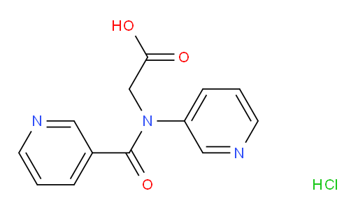 2-(N-(pyridin-3-yl)nicotinamido)acetic acid hydrochloride