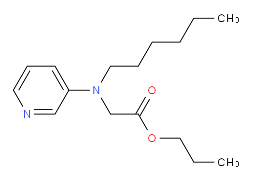 propyl 2-(hexyl(pyridin-3-yl)amino)acetate