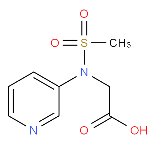 2-(N-(pyridin-3-yl)methylsulfonamido)acetic acid