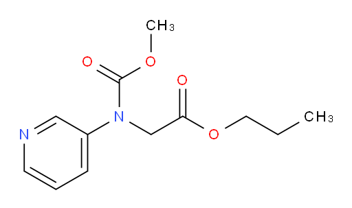 propyl 2-((methoxycarbonyl)(pyridin-3-yl)amino)acetate