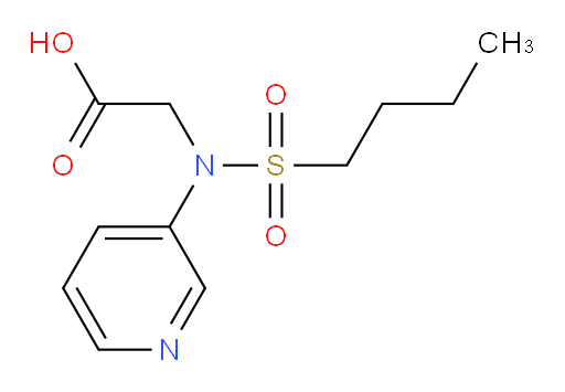 2-(N-(pyridin-3-yl)butylsulfonamido)acetic acid