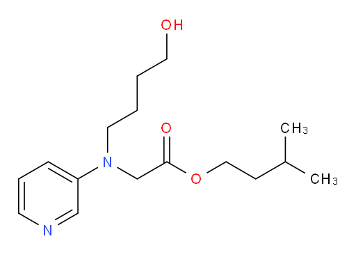 isopentyl 2-((4-hydroxybutyl)(pyridin-3-yl)amino)acetate