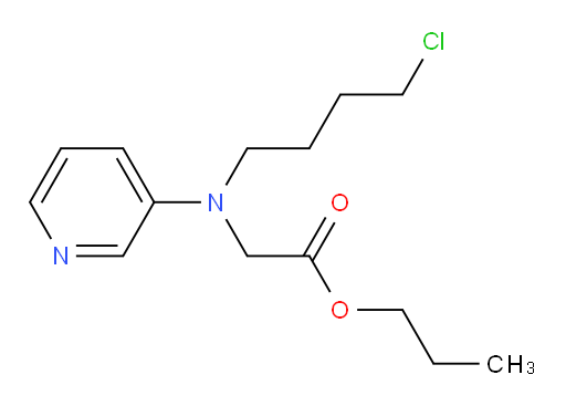 propyl 2-((4-chlorobutyl)(pyridin-3-yl)amino)acetate
