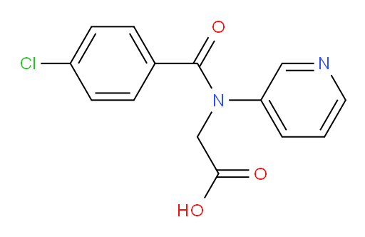 2-(4-chloro-N-(pyridin-3-yl)benzamido)acetic acid