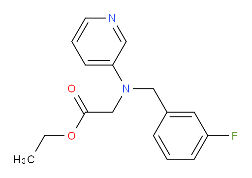 ethyl 2-((3-fluorobenzyl)(pyridin-3-yl)amino)acetate