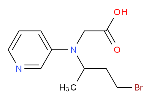 2-((4-bromobutan-2-yl)(pyridin-3-yl)amino)acetic acid