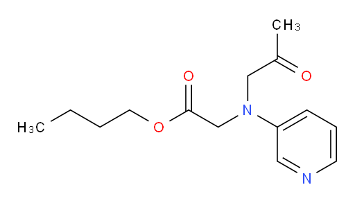 butyl 2-((2-oxopropyl)(pyridin-3-yl)amino)acetate