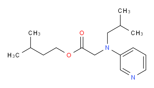 isopentyl 2-(isobutyl(pyridin-3-yl)amino)acetate