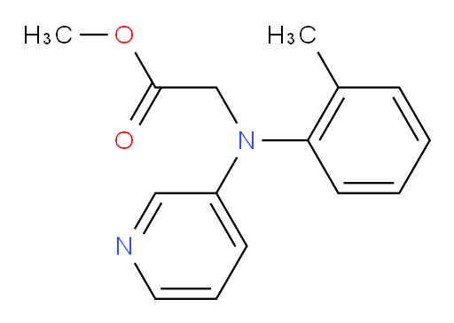 methyl 2-(pyridin-3-yl(o-tolyl)amino)acetate