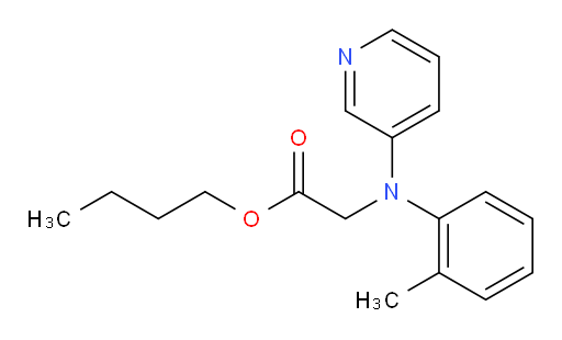 butyl 2-(pyridin-3-yl(o-tolyl)amino)acetate
