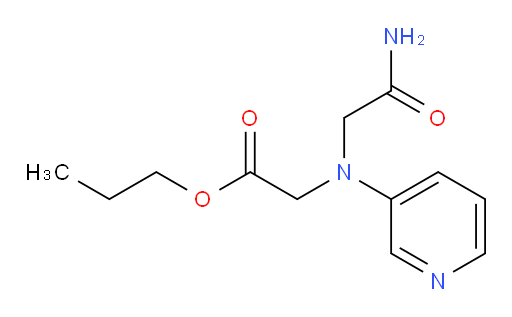 propyl 2-((2-amino-2-oxoethyl)(pyridin-3-yl)amino)acetate