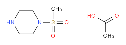 1-(methylsulfonyl)piperazine acetate