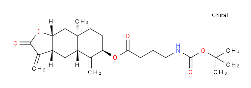 (3aR,4aR,6R,8aR,9aR)-8a-methyl-3,5-dimethylene-2-oxododecahydronaphtho[2,3-b]furan-6-yl 4-((tert-butoxycarbonyl)amino)butanoate
