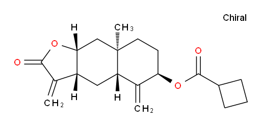 (3aR,4aR,6R,8aR,9aR)-8a-methyl-3,5-dimethylene-2-oxododecahydronaphtho[2,3-b]furan-6-yl cyclobutanecarboxylate