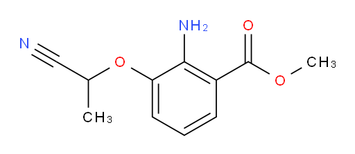 methyl 2-amino-3-(1-cyanoethoxy)benzoate
