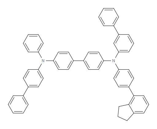 N4-([1,1'-biphenyl]-3-yl)-N4'-([1,1'-biphenyl]-4-yl)-N4-(4-(2,3-dihydro-1H-inden-4-yl)phenyl)-N4'-phenyl-[1,1'-biphenyl]-4,4'-diamine