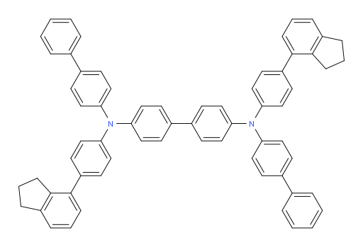 N4,N4'-di([1,1'-biphenyl]-4-yl)-N4,N4'-bis(4-(2,3-dihydro-1H-inden-4-yl)phenyl)-[1,1'-biphenyl]-4,4'-diamine