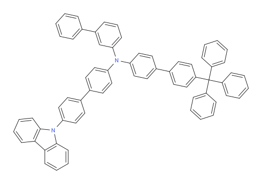 N-(4'-(9H-carbazol-9-yl)-[1,1'-biphenyl]-4-yl)-N-(4'-trityl-[1,1'-biphenyl]-4-yl)-[1,1'-biphenyl]-3-amine