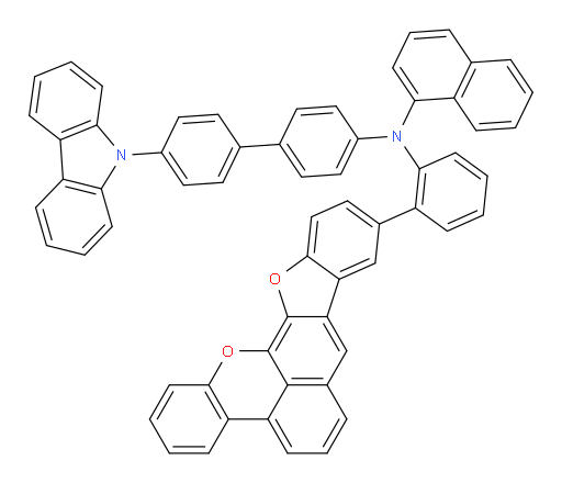 N-(4'-(9H-carbazol-9-yl)-[1,1'-biphenyl]-4-yl)-N-(2-(benzo[mn]benzofuro[3,2-c]xanthen-10-yl)phenyl)naphthalen-1-amine