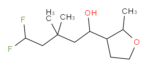 5,5-difluoro-3,3-dimethyl-1-(2-methyltetrahydrofuran-3-yl)pentan-1-ol