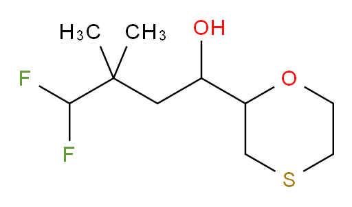4,4-difluoro-3,3-dimethyl-1-(1,4-oxathian-2-yl)butan-1-ol